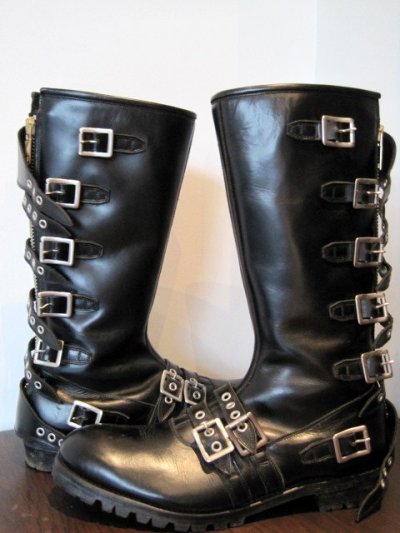 画像3: black means 　Leather Strap Boots・ブラック