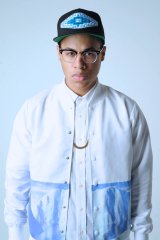 4jigeN       ”ICE WORLD JACKET” プリント入りスタジャン・WHITE
