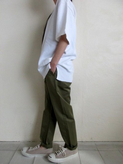 画像3: IRLY イリー       コットンナイロン リラックスパンツ・カーキ