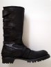 画像12: black means 　Leather Strap Boots black suede