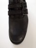 画像4: black means 　Leather Strap Boots black suede (4)