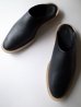 画像1: ISHMM       sabot shoes・BLACK (1)