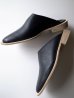 画像2: ISHMM       sabot shoes・BLACK (2)