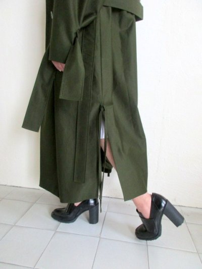 画像8: TOKIKO MURAKAMI       トキコ ムラカミ 30%OFF トレンチコート・グリーン