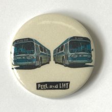 他の写真1: PEEL&LIFT       bus badge 57mm バッチ・ホワイト