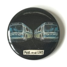 他の写真1: PEEL&LIFT       bus badge 57mm バッチ・ブラック