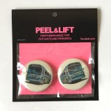 PEEL&LIFT       bus badge 38mmx2 バッチ・ホワイト