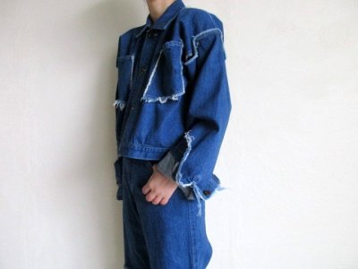 画像14: sulvam      40％OFF ”short clach denim JKT”クラッシュデニムショートジャケット