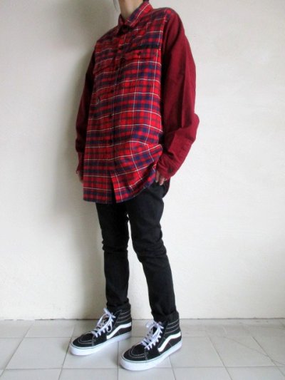 画像6: PEEL&LIFT        tartan flannel work shirt エリオットタータンネルシャツ・red