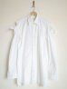 画像1: sulvam       サルバム  "Open sleeve SH"オープンスリーブビックシャツ・ホワイト (1)