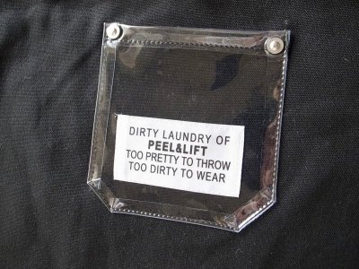 画像3: PEEL&LIFT        PVC pocket canvas sacoche サコッシュ・ブラック×クリアー