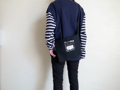 画像8: PEEL&LIFT        PVC pocket canvas sacoche サコッシュ・ブラック×クリアー