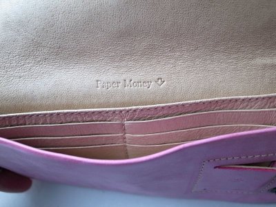 画像13: ebagos  エバゴス　　ショルダーレザーソフト長財布 ピンク