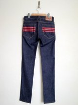 black means Hiroshima Denim       スキニーデニムパンツ・インディゴ