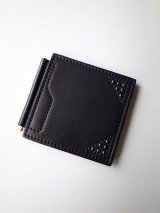 black means 　クリップ付きスタッズウォレット