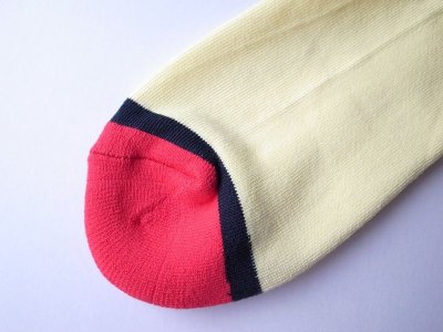 画像3: PHINGERIN       フィンガリン SOCKS! TWO LINER・ライトイエロー×グリーン×ブラック