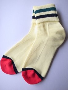 他の写真2: PHINGERIN       フィンガリン SOCKS! TWO LINER・ライトイエロー×グリーン×ブラック