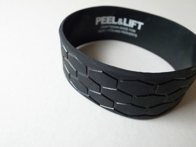 画像2: PEEL&LIFT        tire tread wristband リストバンド・black
