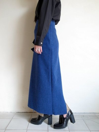 画像2: sulvam       サルバム ”break long skirt”ウールコンチョ付スカート