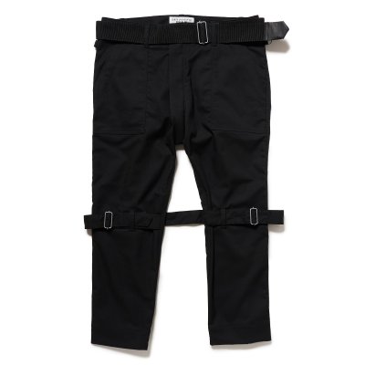 画像1: PEEL&LIFT        bondage trousers modern ブラックボンテージトラウザース