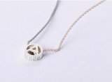 PHINGERIN       フィンガリン TINY A NECKLACE ・ベージュ×グレー