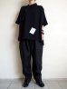画像5: SOSHI OTSUKI       ソウシオオツキ KIMONO BREASTED POLO・BLACK (5)
