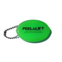 PEEL&LIFT         vinyl coin holder ロゴ入りコインケース・ネオングリーン
