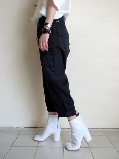 画像12: PEEL&LIFT       40%OFF moleskine knickers カーゴ七分丈ショーツ・ブラック