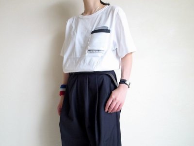 画像9: PEEL&LIFT        marx pocket tee shirt マルクスパッチポケット付きTシャツ・ホワイト