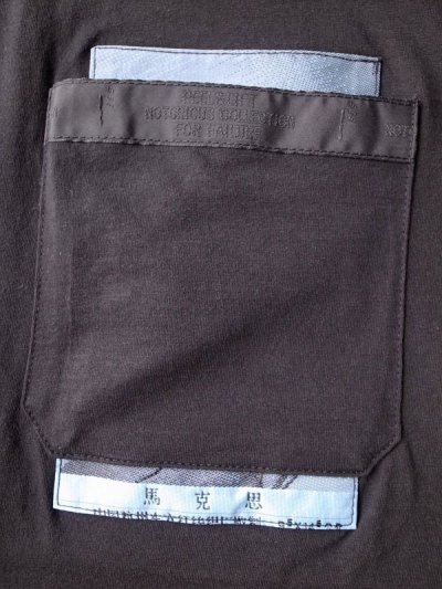 画像12: PEEL&LIFT        marx pocket tee shirt マルクスパッチポケット付きTシャツ・ブラック