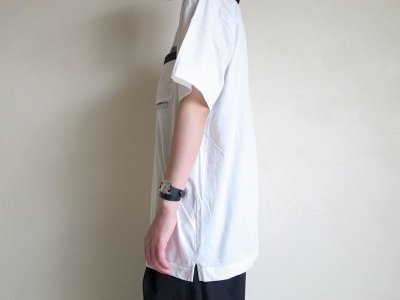 画像3: PEEL&LIFT        marx pocket tee shirt マルクスパッチポケット付きTシャツ・ホワイト
