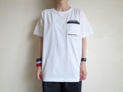 画像2: PEEL&LIFT        marx pocket tee shirt マルクスパッチポケット付きTシャツ・ホワイト