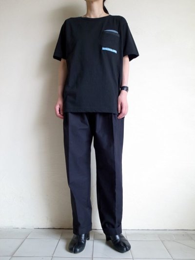 画像5: PEEL&LIFT        marx pocket tee shirt マルクスパッチポケット付きTシャツ・ブラック