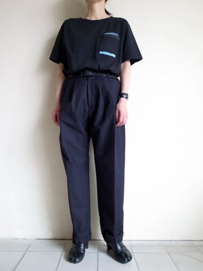 画像8: PEEL&LIFT        marx pocket tee shirt マルクスパッチポケット付きTシャツ・ブラック