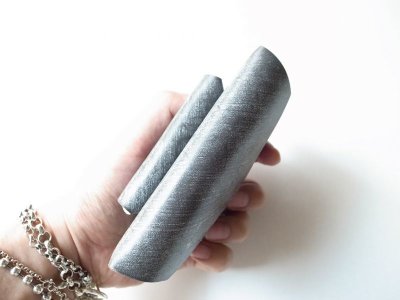 画像7: ebagos  エバゴス　　ブライドルレザーWフウトウ型財布・グレー