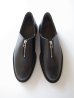 画像1: ISHMM       zip shoes・black (1)