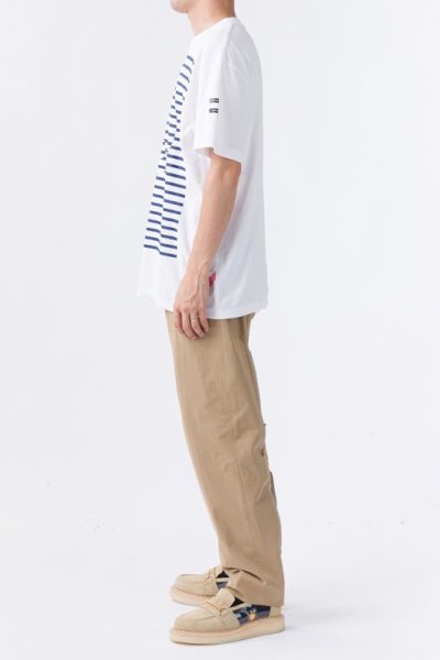 画像4: PHINGERIN       フィンガリン BORDER A TEE・ホワイト