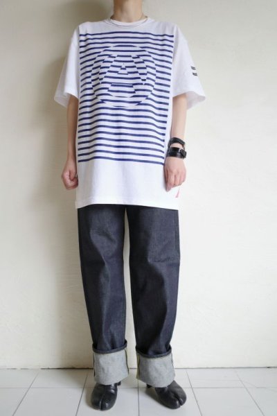 画像9: PHINGERIN       フィンガリン BORDER A TEE・ホワイト