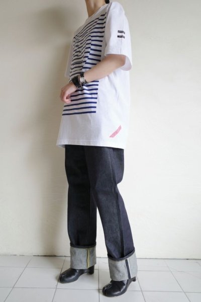 画像10: PHINGERIN       フィンガリン BORDER A TEE・ホワイト