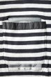 画像2: PEEL&LIFT        stripe marx pocket tee shirt マルクスパッチポケット付ボーダーTシャツ・ホワイトxブラック (2)