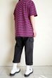 画像14: PEEL&LIFT        stripe marx pocket tee shirt マルクスパッチポケット付ボーダーTシャツ・ピンクxブラック