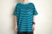 画像8: PEEL&LIFT        stripe marx pocket tee shirt マルクスパッチポケット付ボーダーTシャツ・ブルーxブラック (8)