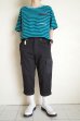 画像15: PEEL&LIFT        stripe marx pocket tee shirt マルクスパッチポケット付ボーダーTシャツ・ブルーxブラック (15)