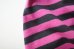 画像7: PEEL&LIFT        stripe marx pocket tee shirt マルクスパッチポケット付ボーダーTシャツ・ピンクxブラック (7)