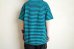 画像10: PEEL&LIFT        stripe marx pocket tee shirt マルクスパッチポケット付ボーダーTシャツ・ブルーxブラック