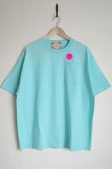 RELAX FIT       リラックスフィット ”POCKET T－SHIRT”・アクアブルー