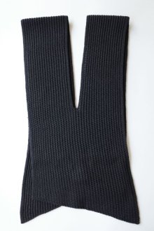 他の写真1: sulvam       サルバム ”slach knit scarf”スリット入りニットスカーフ・ブラック