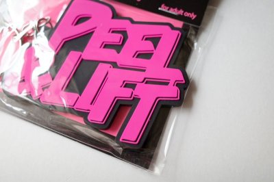 画像4: PEEL&LIFT        rubber keyholder ロゴキーホルダー・ピンク