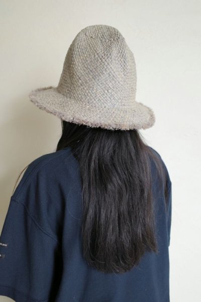 画像7: PEEL&LIFT        bohemian raffia hat マウンテンハット・グレー