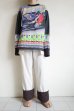 画像14: WATARU TOMINAGA       polyester knit sweater・black red (14)